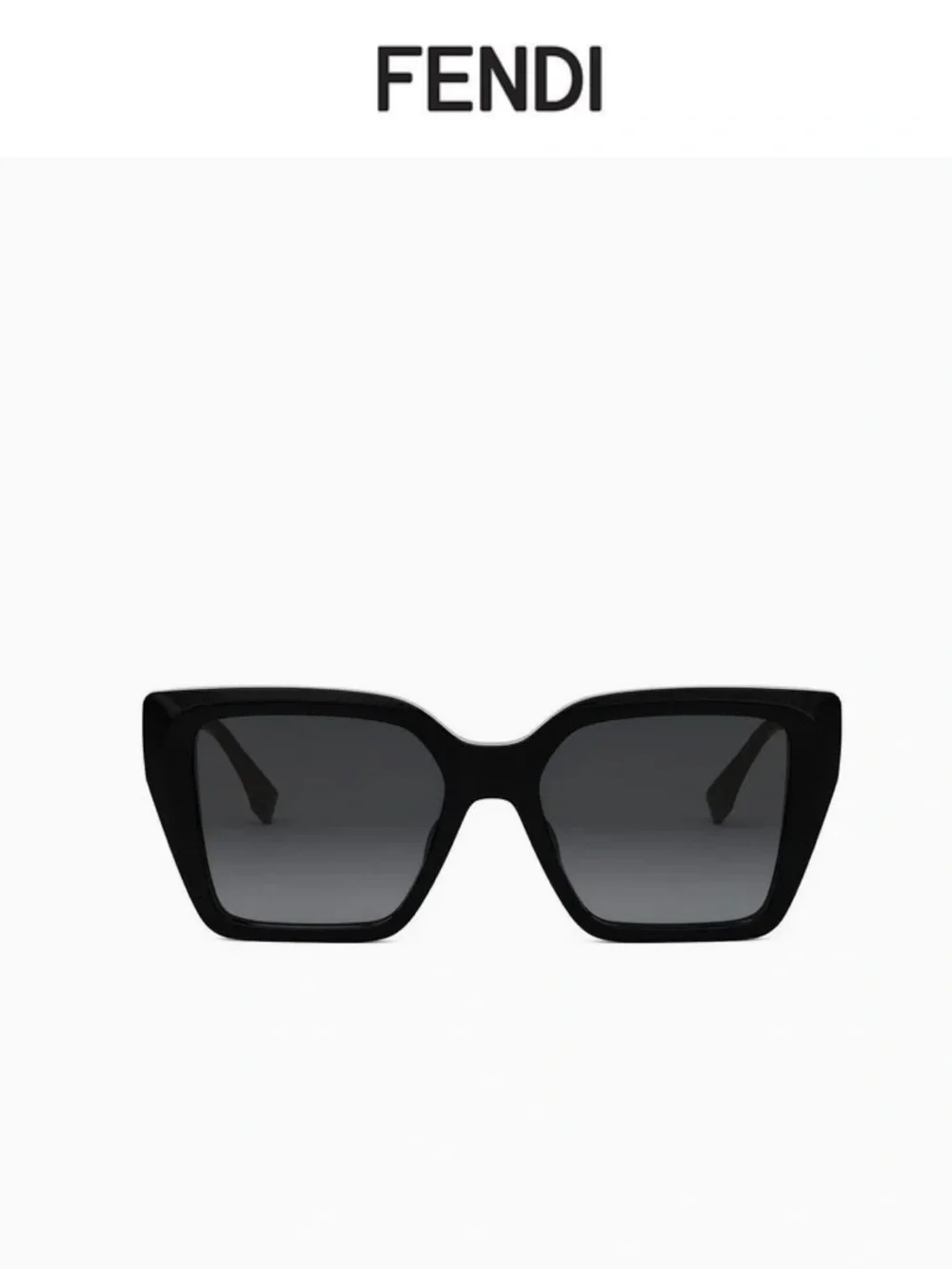 Black Square Sunglasses with Gold Accent - Designer Style